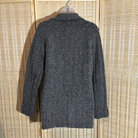 J. Crew Long Gray Cardigan Wool Knit Sweater Medium - Picture 12 of 16